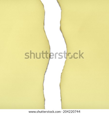 Torn paper, isolated on white with clipping path.