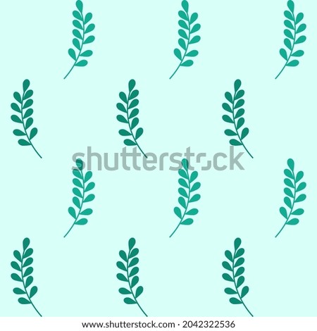 Green Leaves Pattern Abstract Background.