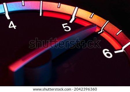 Rpm car odometer detail symbol of power and speed Royalty-Free Stock Photo #2042396360