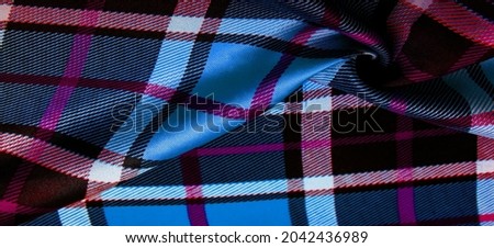 checkered fabric, yellow-green-white-blue colors, Scottish motifs in this fabric, your design with the sounds of bagpipes and fragrant whiskey