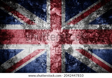 Old  texture background with flag