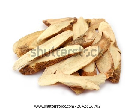 peony root isolated on white background
