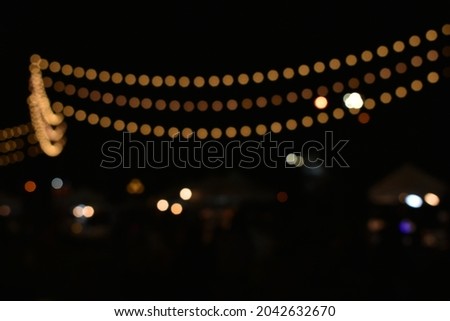 Empty Gold bokeh Lights . Abstract Christmas background	