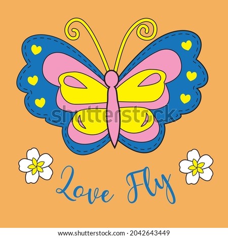sweet Butterfly vektor,  Love fly