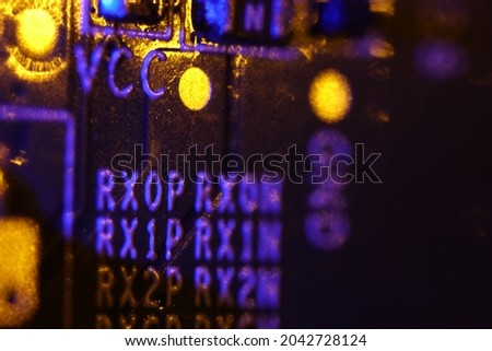 Blurry laptop screen close-up. Defocus background image for technology, finance, data science