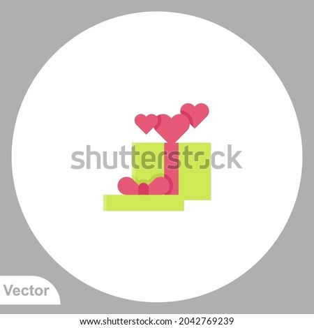 Gift box icon sign vector,Symbol, logo illustration for web and mobile