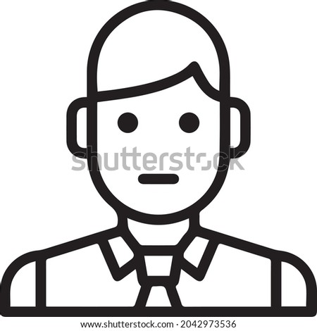 Real Estate Agent Icon, out line vector icon Web icon simple thin line vector icon