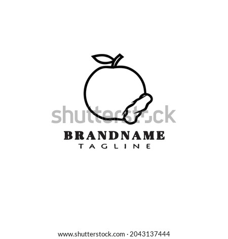 apple fruit logo icon design template modern vector illustration