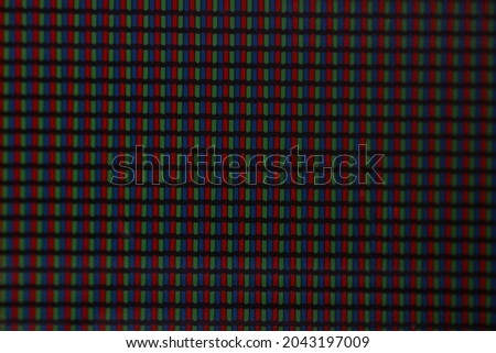 abstract blurred red, green, blue macro screen image
