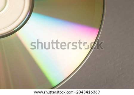 CD Rom close-up with reflection.