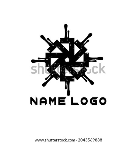 Vector logo circle, like a variation horse wheel.
