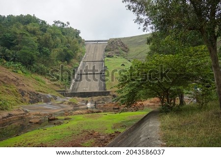 A photo of the state of the Wadaslintang reservoir, one of the famous tours in Wonosobo