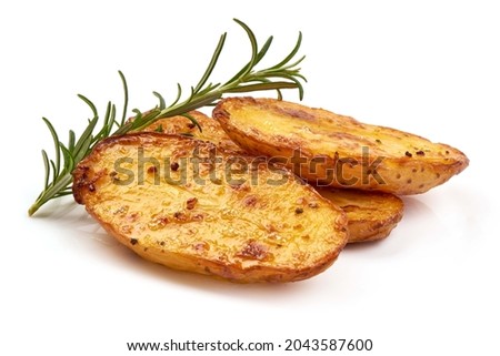 Baked potato, american food, isolated on white background. High resolution image