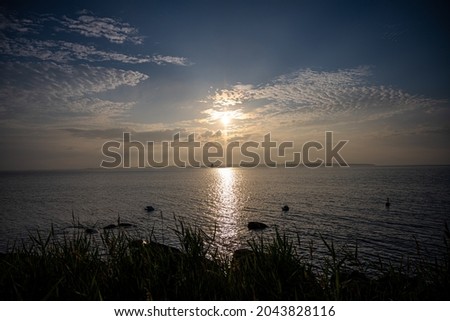 A beautiful sunset over the Baltic Sea. Picture from the Swedish island Oland