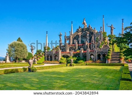 Isola Bella is one of the Borromean Islands of Lago Maggiore in north Italy. Royalty-Free Stock Photo #2043842894