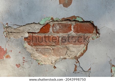 wall texture for background. old ruined rough wallpaper wall. Grunge natural stone old texture in retro style.
