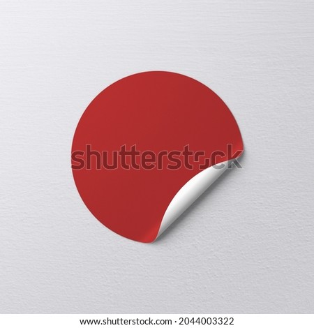 Sticker png mockup with copy space