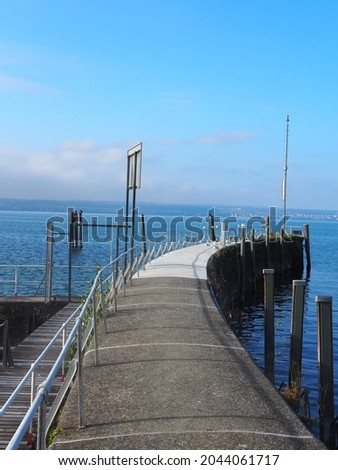 Meersburg Pier at Lake Constance, Germany
