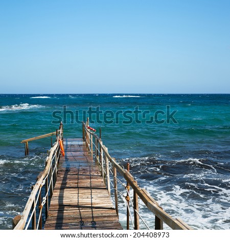 Jetty on the sea