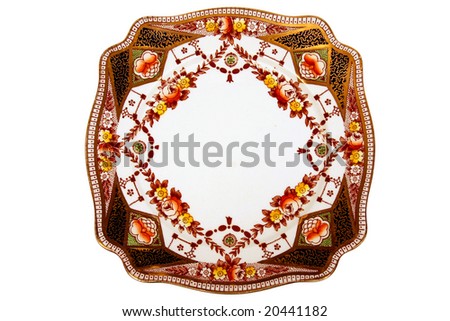 Antique dinner plate. Royalty-Free Stock Photo #20441182