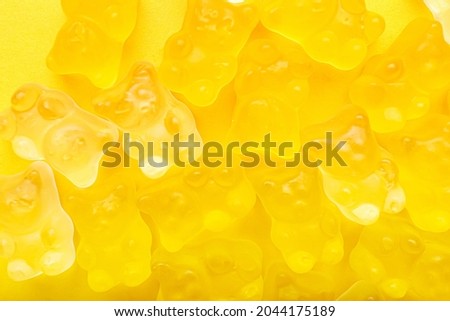 Sweet jelly bears as background