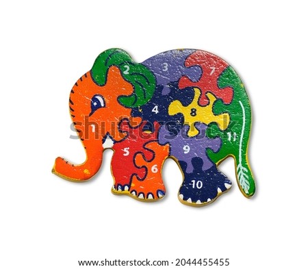 Magnetic souvenir from Thailand isolated on white background. Design element with clipping path