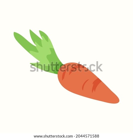 Carrot. Vector illustration in flat style