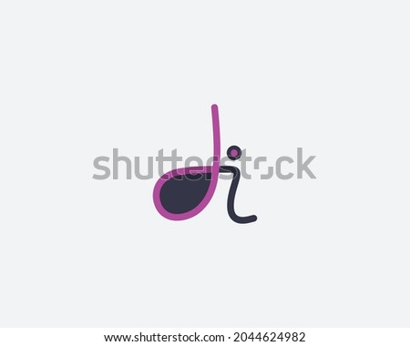 Creative DI Letters Vector Icon Logo