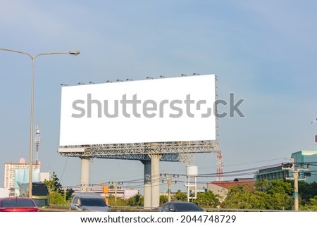 billboard or advertising poster on building for advertisement concept background.