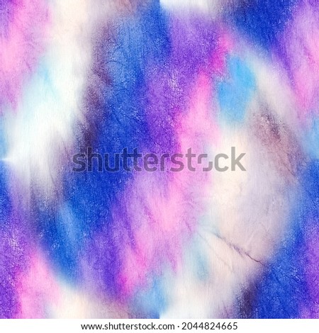 Tie Dye Pattern. Trendy Abstract Tie Dye. Geode Aquarelle Pattern. Geode Slice and Cosmic Colors. Grunge Hand Drawn Texture. Artistic Effect. Seamless Aquarelle Brush Painting.