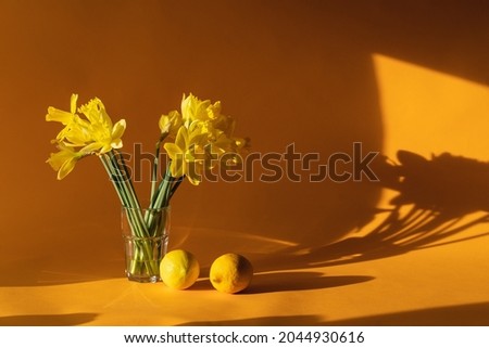 orange flowers desktop or office decoration