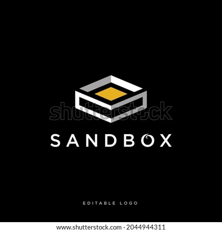 Sandbox icon logo vector illustration Royalty-Free Stock Photo #2044944311