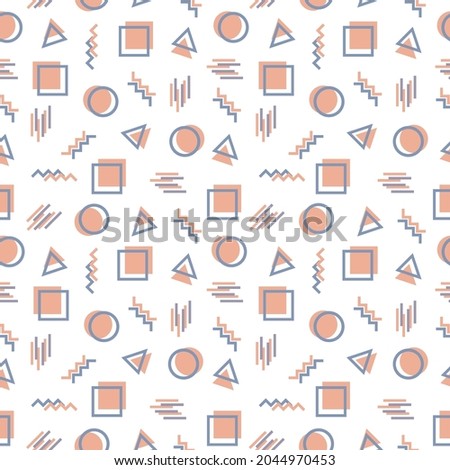 Background seamless shape pattern vector Free Vector
