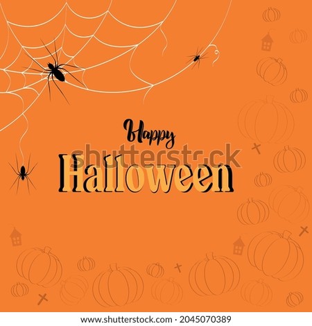 Happy Halloween sale banners or party invitation. Background. Vector illustration.