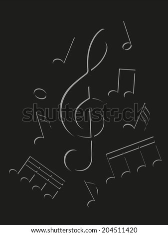 Music icons, vector illustration in EPS10.