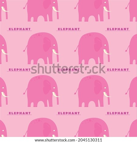 pink color elephant patterns on pink background, vector, decorative design, textile, fabric, napkin, backdrop