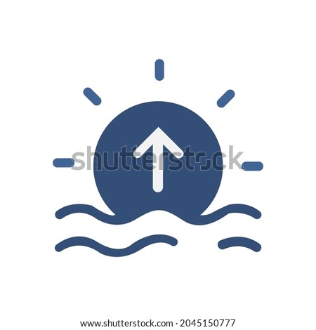 Marine glyph vector color icon - stock illustration