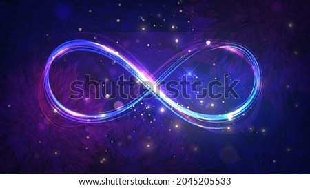  Shining infinity sign with sparks