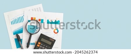 Business graphs and charts on table. Financial development, Banking Account, Statistics Royalty-Free Stock Photo #2045262374