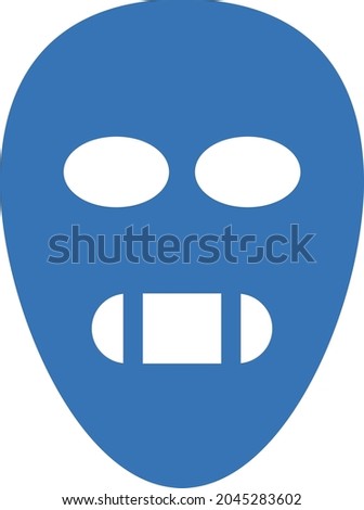 skull vector glyph colour icon