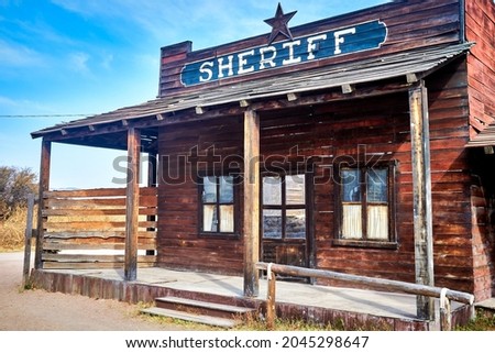 western house of sheriff old house  Royalty-Free Stock Photo #2045298647