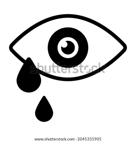 eye tears, drops icon, healthcare and medical icon.
