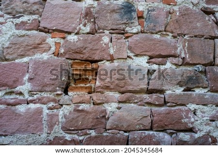 Closeup of stoned wall texture background