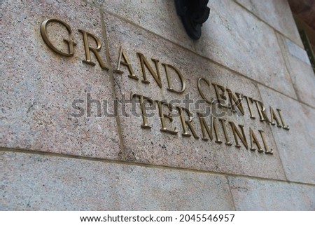 Grand Central Terminal sign in Manhattan