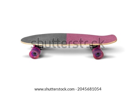 Skateboard isolated on white background with clipping path