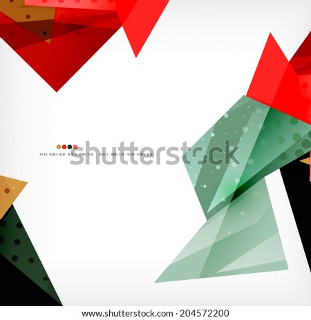 3d geometric shape abstract futuristic background, layout, poster or brochure design