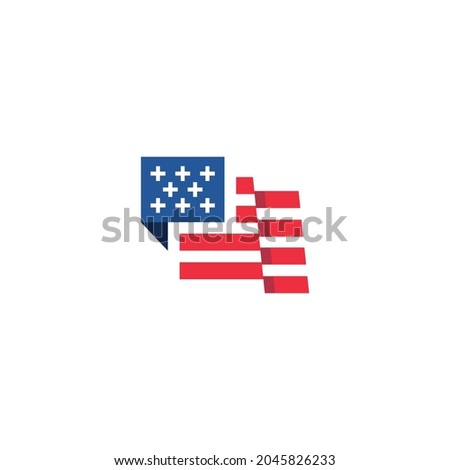 american Logo simple clean and elegance