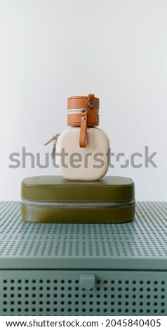 a photo of toiletry bags