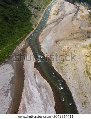 AERIAL VIEW OF RIVER BED