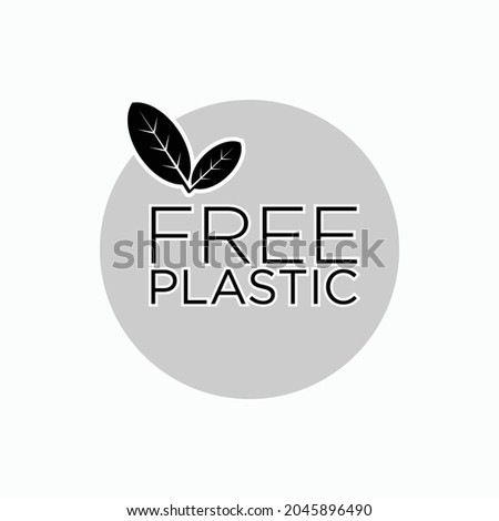 Free Plastic Icon. Ecology Element Symbol  - Vector. 